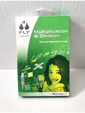 LeapFrog FLY Fusion Math Book Pad CD Multiplication Division Interactive Learn